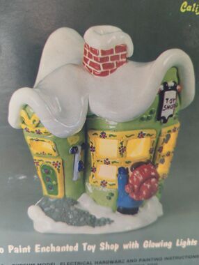Christmas Craft - California Creations Toy Shop Cookie Jar Easy Paint with Light